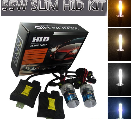 55W H3 Slim HID Xenon Conversion Kit Head light Bulbs Lamp 3000K 4300K-12000K - Click Image to Close